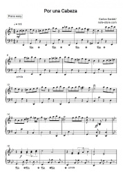 Noten, Akkorde Carlos Gardel - Por una cabeza