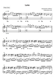 Noten, Akkorde Alessandro Safina - Luna