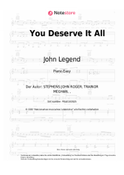 undefined John Legend - You Deserve It All
