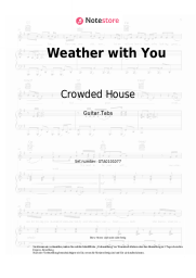 Noten, Akkorde Crowded House - Weather with You