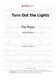 Noten, Akkorde The Music - Turn Out the Lights