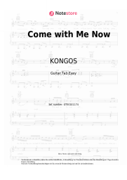 Noten, Akkorde KONGOS - Come with Me Now