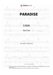 Noten, Akkorde Liaze - PARADISE