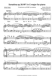 Noten, Akkorde Muzio Clementi - Sonatina op.36 №1 in C major