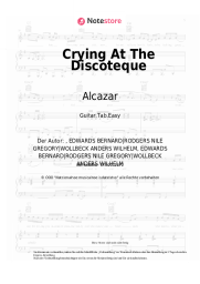 Noten, Akkorde Alcazar - Crying At The Discoteque