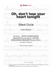 Noten, Akkorde Silent Circle - Oh, don't lose your heart tonight