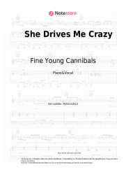 Noten, Akkorde Fine Young Cannibals - She Drives Me Crazy