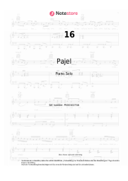 Noten, Akkorde Pajel, Kalim - 16