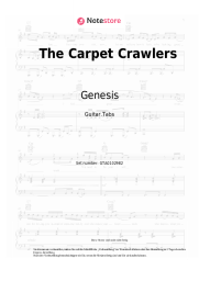 Noten, Akkorde Genesis - The Carpet Crawlers