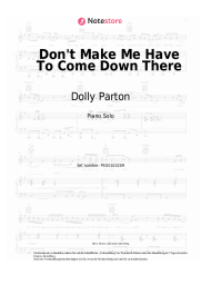 Noten, Akkorde Dolly Parton - Don't Make Me Have To Come Down There