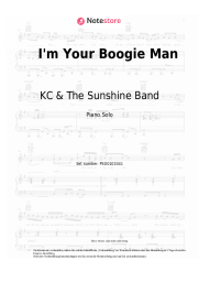 Noten, Akkorde KC & The Sunshine Band - I'm Your Boogie Man