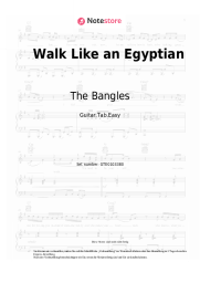 Noten, Akkorde The Bangles - Walk Like an Egyptian
