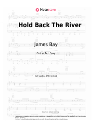Noten, Akkorde James Bay - Hold Back The River