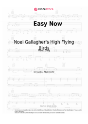 Noten, Akkorde Noel Gallagher's High Flying Birds - Easy Now