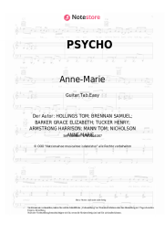 Noten, Akkorde Anne-Marie, Aitch - PSYCHO
