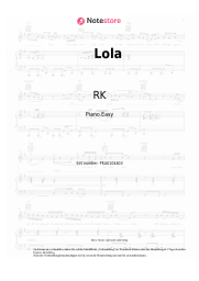Noten, Akkorde RK - Lola