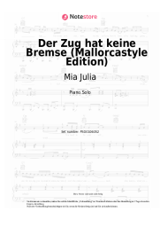 Noten, Akkorde Mia Julia, Lorenz Büffel, Malle Anja - Der Zug hat keine Bremse (Mallorcastyle Edition)