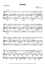 Noten, Akkorde Leony - Remedy