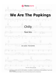 Noten, Akkorde Chilly - We Are The Popkings