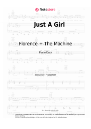 Noten, Akkorde Florence + The Machine - Just A Girl
