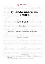 Noten, Akkorde Anna Oxa - Quando nasce un amore