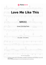 Noten, Akkorde NMIXX - Love Me Like This