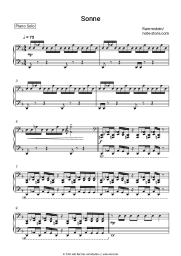 Noten, Akkorde Rammstein - Sonne
