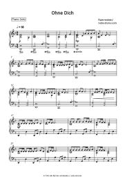 Noten, Akkorde Rammstein - Ohne Dich