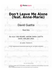 undefined David Guetta - Don't Leave Me Alone (feat. Anne-Marie)