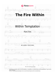 Noten, Akkorde Within Temptation - The Fire Within