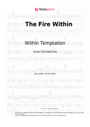 Noten, Akkorde Within Temptation - The Fire Within