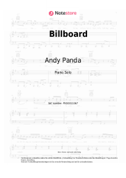 Noten, Akkorde Andy Panda, Scriptonite, 104, TumaniYO, Miyagi - Billboard