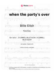 undefined Billie Eilish - when the party's over