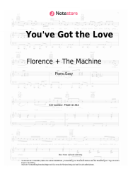 Noten, Akkorde Florence + The Machine - You've Got the Love