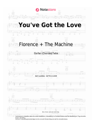 Noten, Akkorde Florence + The Machine - You've Got the Love