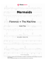 Noten, Akkorde Florence + The Machine - Mermaids