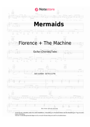 Noten, Akkorde Florence + The Machine - Mermaids