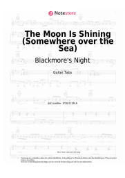 Noten, Akkorde Blackmore's Night - The Moon Is Shining (Somewhere over the Sea)