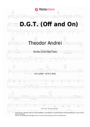 Noten, Akkorde Theodor Andrei - D.G.T. (Off and On)