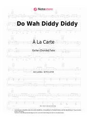 Noten, Akkorde À La Carte - Do Wah Diddy Diddy