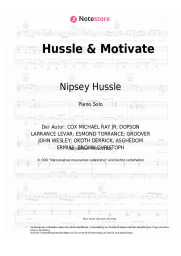 Noten, Akkorde Nipsey Hussle - Hussle & Motivate