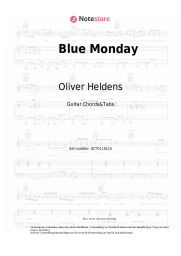 Noten, Akkorde Oliver Heldens, DJs from Mars, JD Davis - Blue Monday