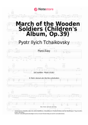 undefined Pyotr Ilyich Tchaikovsky - March of the Wooden Soldiers (Children's Album, Op.39)