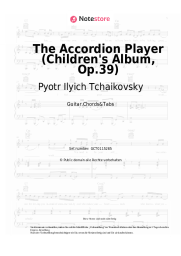 undefined Pyotr Ilyich Tchaikovsky - The Accordion Player (Children's Album, Op.39)