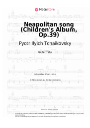 undefined Pyotr Ilyich Tchaikovsky - Neapolitan song (Children's Album, Op.39)