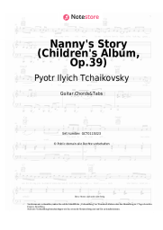 undefined Pyotr Ilyich Tchaikovsky - Nanny's Story (Children's Album, Op.39)