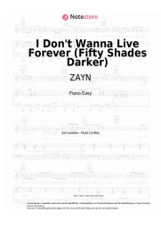 undefined ZAYN, Taylor Swift - I Don't Wanna Live Forever (Fifty Shades Darker)