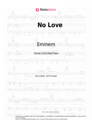 Noten, Akkorde Eminem, Lil Wayne - No Love