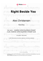 Noten, Akkorde Alex Christensen, The Berlin Orchestra, Stereoact, Asja Ahatovic - Right Beside You