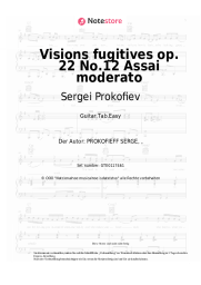 undefined Sergei Prokofiev - Visions fugitives op. 22 No.12 Assai moderato